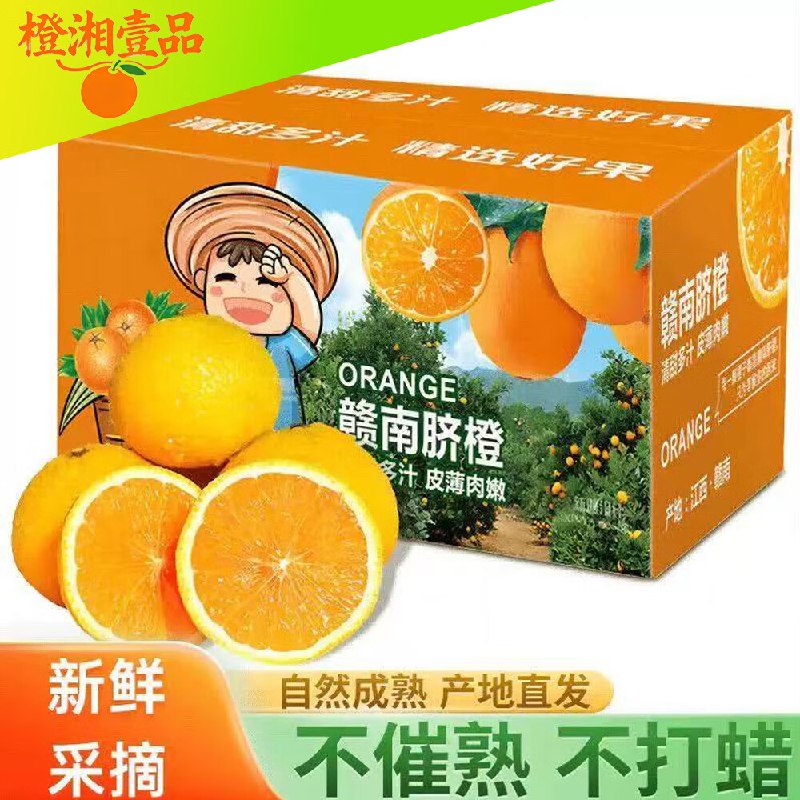 鲜果部落 江西赣南脐橙净重9斤