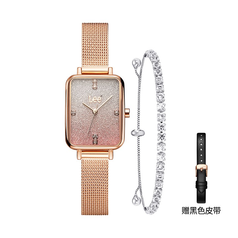 0点开始 拍下179元【下单再送表带+手链】Lee女士时尚简约气质小方表￥BZ5Q28BOzco￥/  母亲节 520安排上 大牌有气质