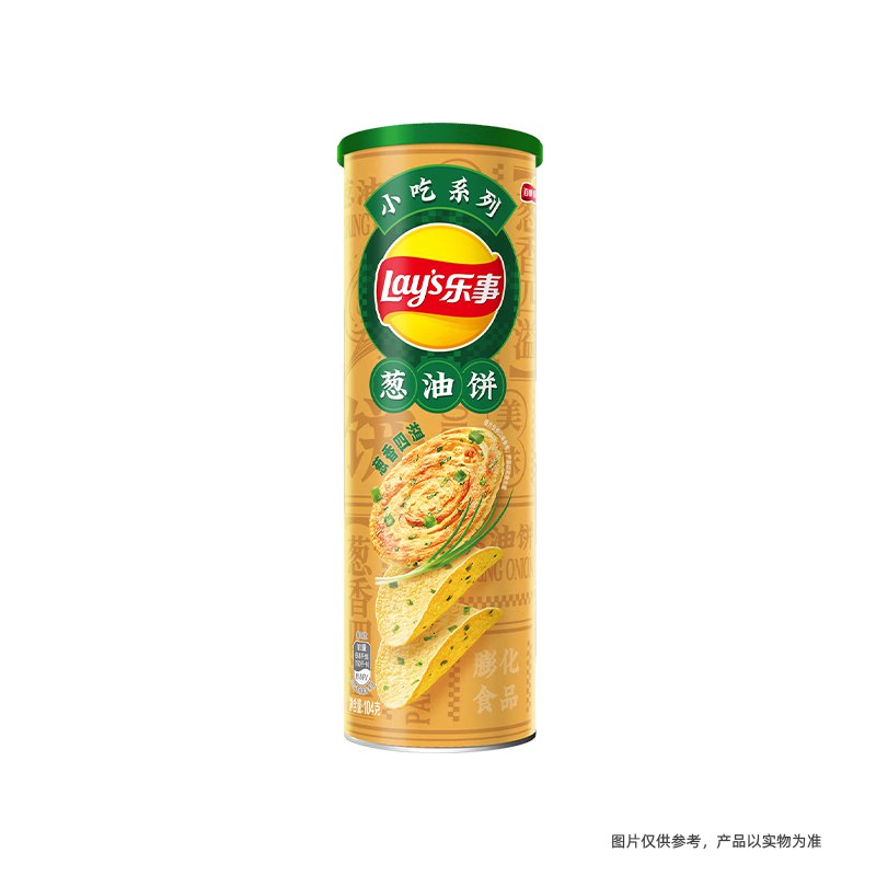 乐事（Lay's）薯片 小吃系列 葱油饼 104克