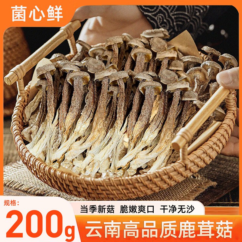 自营菌心鲜 鹿茸菇200g