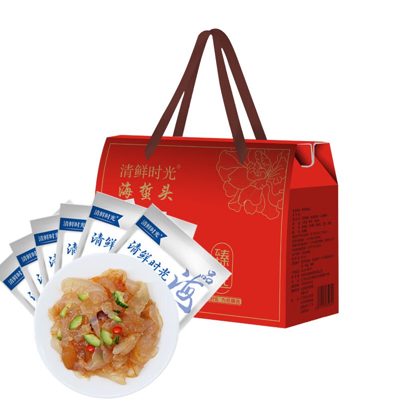 清鲜时光 鲜脆海蜇头1320g6袋