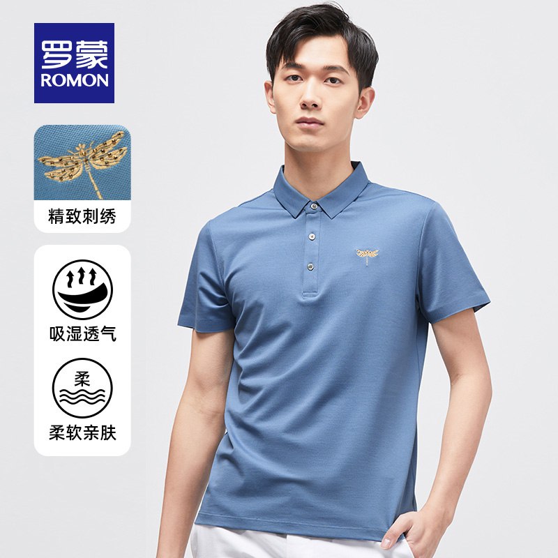 59亓 罗蒙夏季新款商务休闲百搭polo衫(yZB52mFj5Yg)/