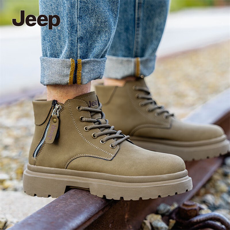 Jeep吉普鞋靴合集①237元 加绒马丁靴男