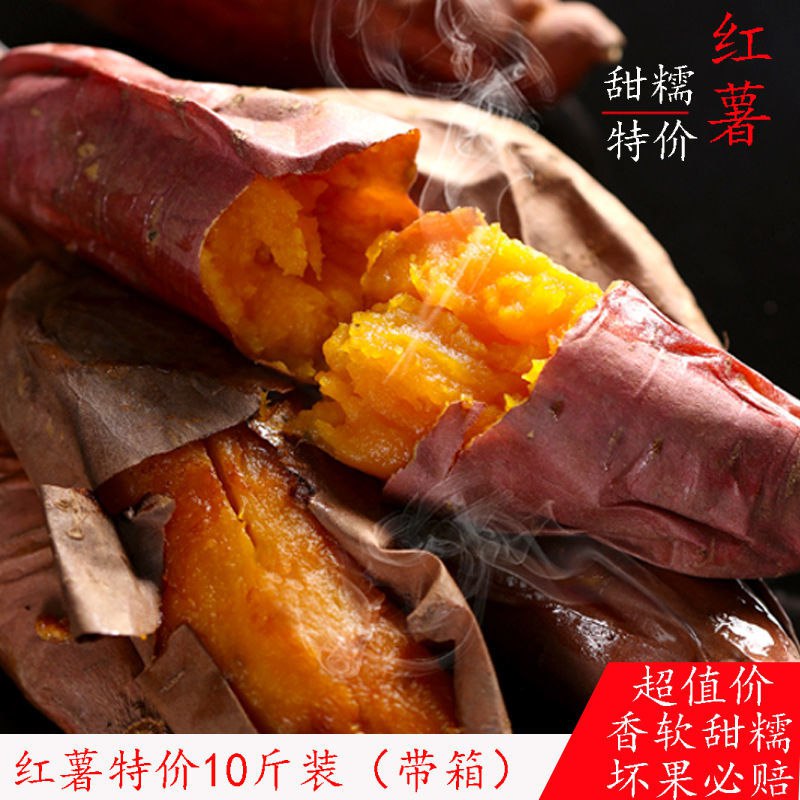 【超推荐10斤装】红薯新鲜沙地糖心红薯地瓜软糯香甜蜜薯3斤/5斤，1.9元