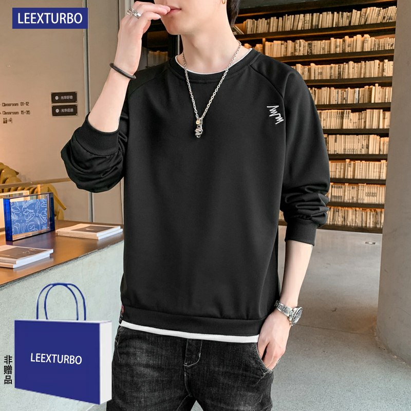 49.9元 LEEXTURBO旗舰店刺绣秋季长袖t恤打底衫上衣(5umd2F7dDFI)//