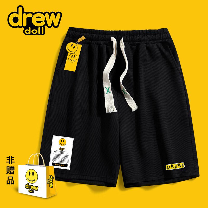 0点开始   39.9元【DREWDOLL旗舰】笑脸情侣五分短裤*1件)RNR1dnwPU17)/ CZ11/高弹透气，穿着超凉快~
