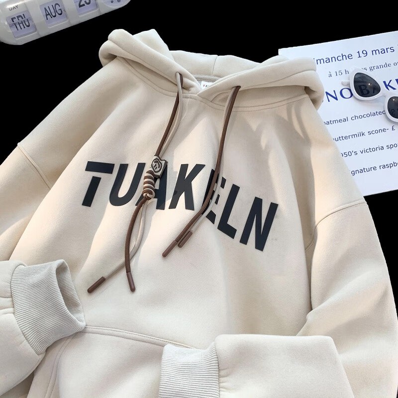 叠楼上服饰100-50卷至唯港风春秋季重磅连帽卫衣【4】，