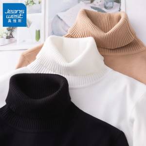 1.领券并加购物车1件【真维斯官方店】男士高领打底毛衣针织衫(mQlD2yjB5vf)/ CZ11/360度立体剪裁 高弹力领口高领/半高领两款可选 时尚气质