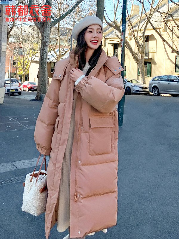 269元 韩都衣舍旗舰店韩都衣舍中长款加厚羽绒服(L18Cco2AnS1)/