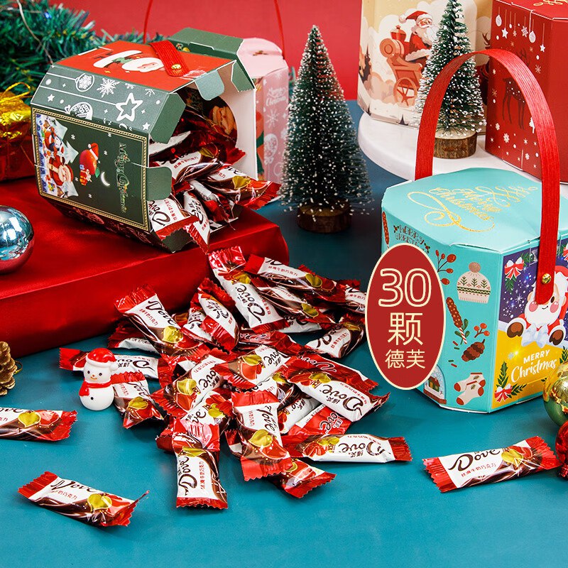 德芙 巧克力圣诞手提盒 4.5g*30粒