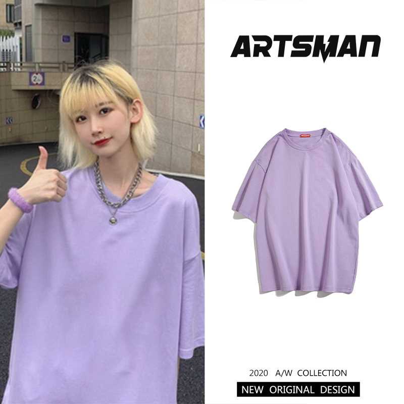 9.9元拍下【港仔文艺男】情侣夏季百搭纯色短袖T恤(e6E9cxEqH4Z)/ 拍下变价 港仔性价比很高