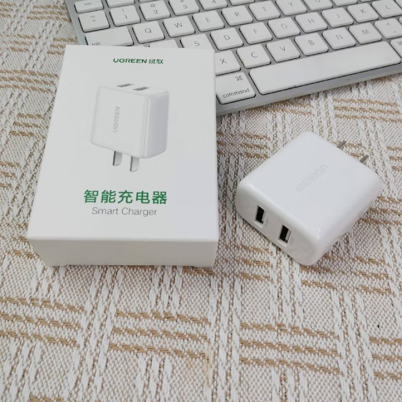 百补26.9💵 拍第3或第4选项绿联17W双口安卓苹果充电头【绿联数码旗舰店】)xvPOWe6jujN)/ CZ11/双口快充充电头 建议人手一个充电真的嘎嘎快 一小时就充满内置PWM电源管理芯片不伤机