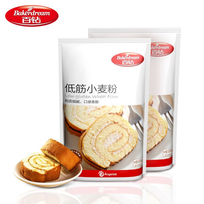 11.8元 安琪酵母专营店百钻低筋小麦粉500g*3袋(jbNscAodhNy)/