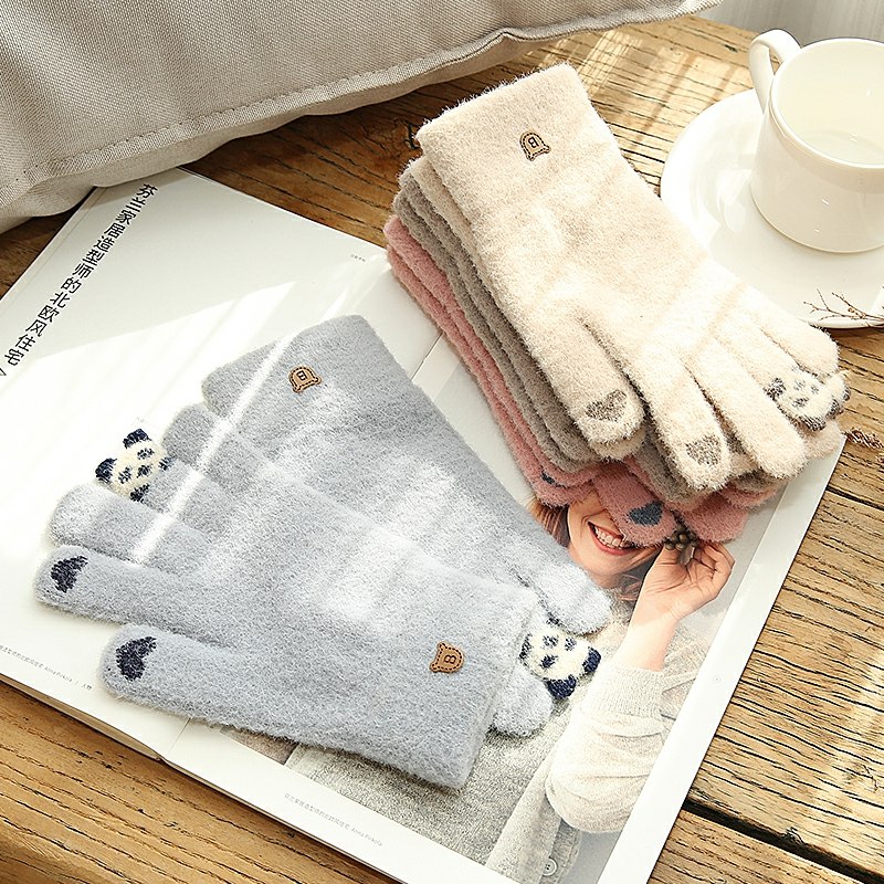 0点后下单拍下6.8元卡琳朵毛绒触屏手套(q6L1coo3yKw)/