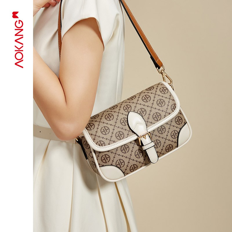 0点开始  89元奥康皮具箱包旗舰店奥康气质单肩小方包(Fb5R2JHf7qV)/