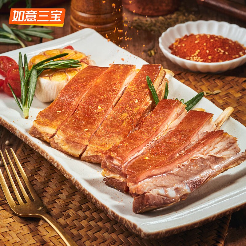 如意三宝羊排合集①89元 孜然羊排 800g