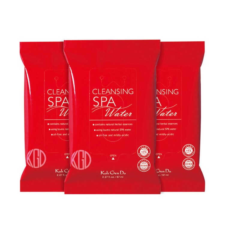 用188-100券 拍下5元 促销改成199-100日本进口 江原道 KohGenDo SPA温泉水疗卸妆湿巾30片