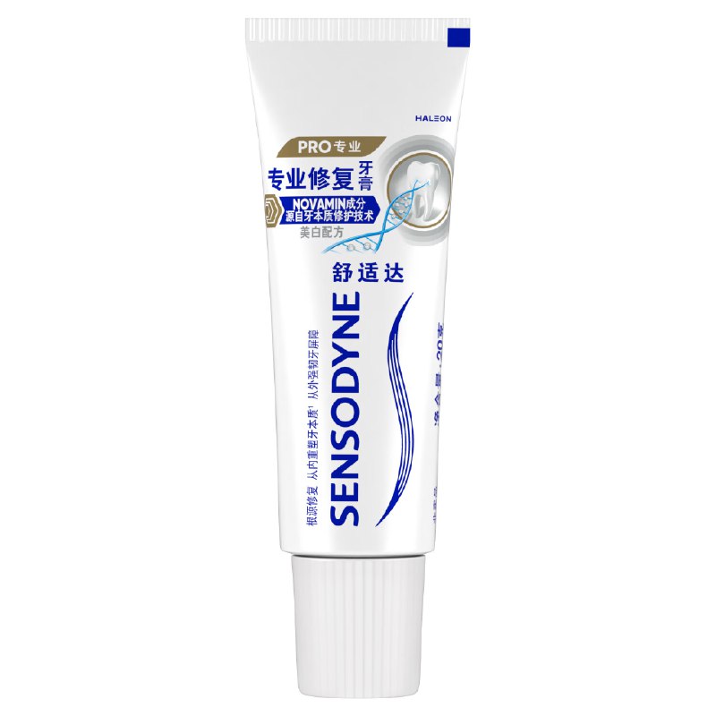 3.9元 自营舒适达 专业修复美白牙膏20g