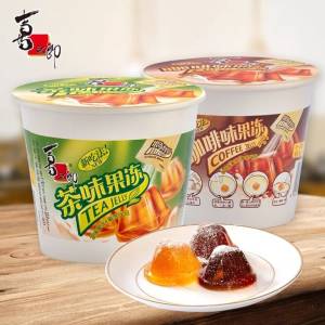 0点开始 领券后 19.9元喜之郎茶味/咖啡果冻117*6桶)GYyfdmMSgCq)/ CZ11//2款口味可选 3元/桶非常好价每盒内含果冻&蘸料 童年味道
