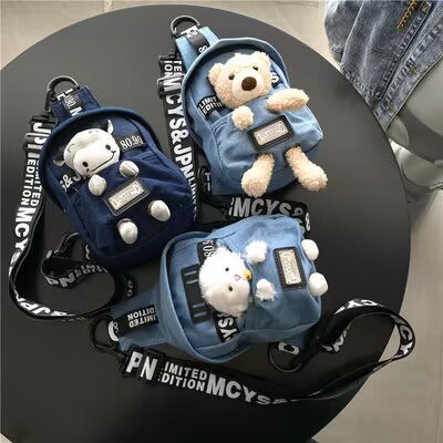 0点 18.9💵【多款可选】网红牛仔帆布ins潮酷斜挎胸包)0DPdWSwm0WU)/ CZ11//