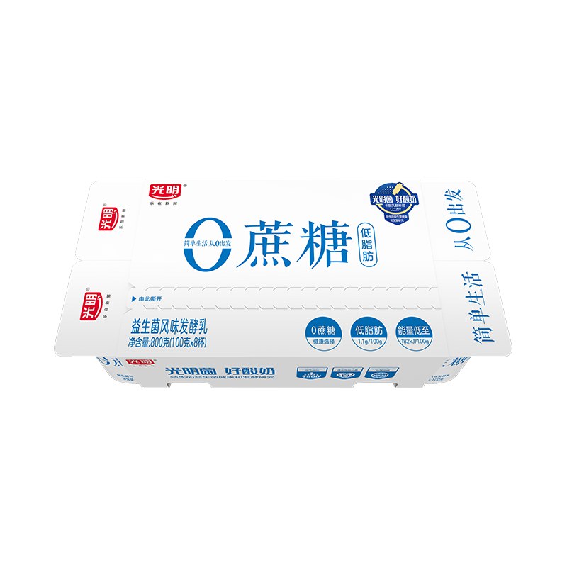用plus111-11奍光明100g*8低脂无蔗糖风味发酵如19件每件3.95