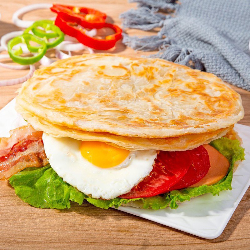 家庭方便手抓饼大份量送冰袋+纸袋+番茄酱 20片19.8