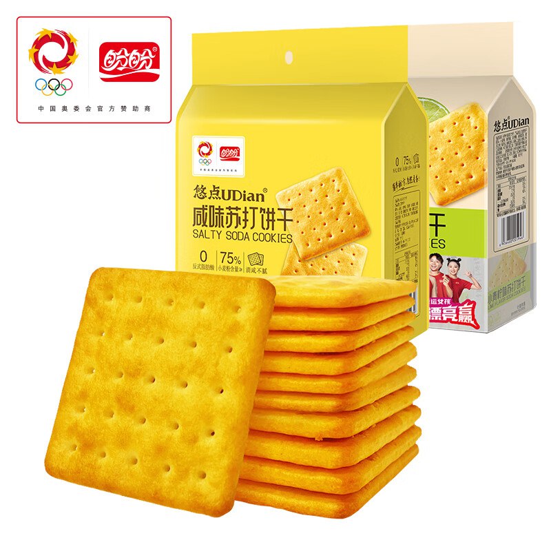 盼盼 咸味+青柠味苏打饼干900g/36袋