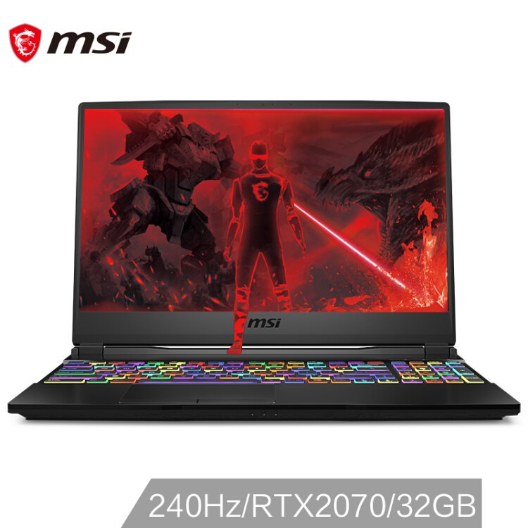 MSI 微星 GE65群 15.6英寸游戏本（i7-9750H、32GB、1TB、RTX2070 8G、240Hz）13999元包邮