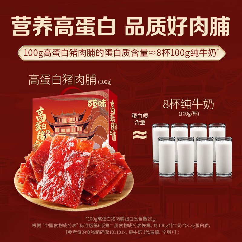 自营百草味 零食合集猪肉脯/虎皮凤爪/金丝猪肉脆条等