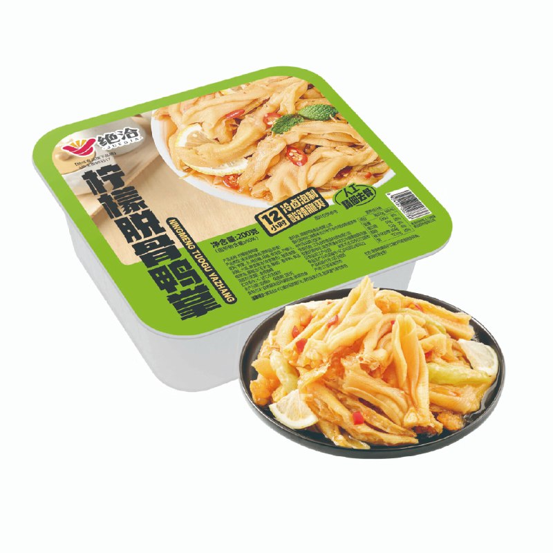 绝洽绝味香辣柠檬味去骨鸭掌200g