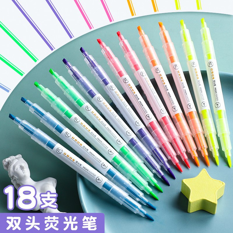 0点后下单 先领券 3.8元团美文具双头荧光笔6支(nQL1XWY3aYH)/