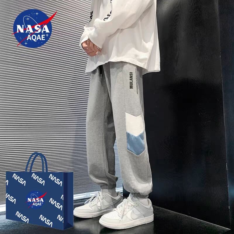49.9💵【NASA联名】男款束脚休闲运动九分裤)xckodClarQe)/ CZ11//束脚设计显腿长 四季都能穿
