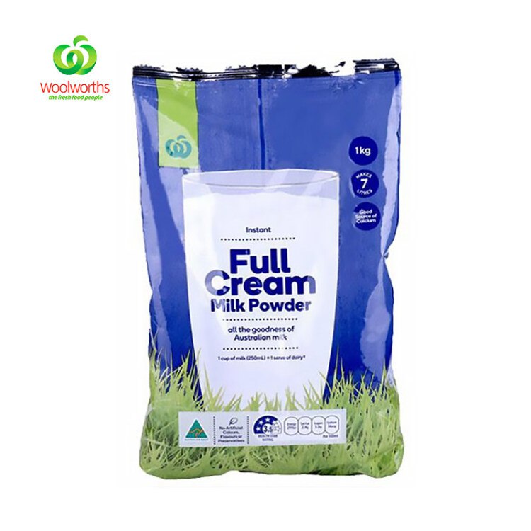 【京东】沃尔沃斯 全脂成人奶粉 1kg 2件75折 拍2件88.5 