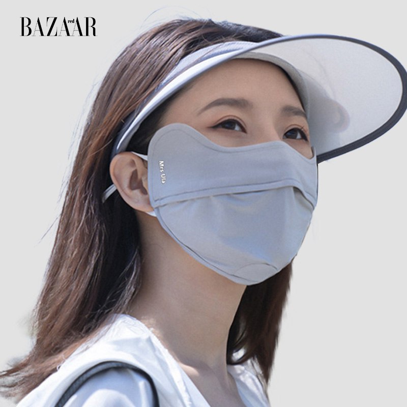 2件29.8💵 儿童/成人可选【Mrs Ula】护眼角防晒口罩)2P4wdoj2c8R)/ CZ11/UPF50+高倍数防晒 至眼角