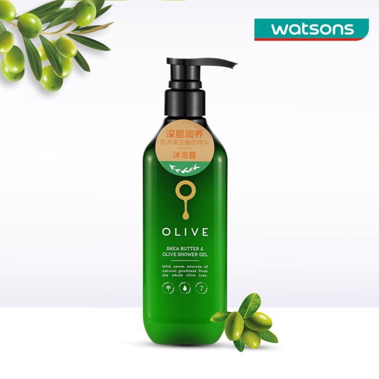 【京东自营】屈臣氏乳果橄榄润养沐浴露500ml 