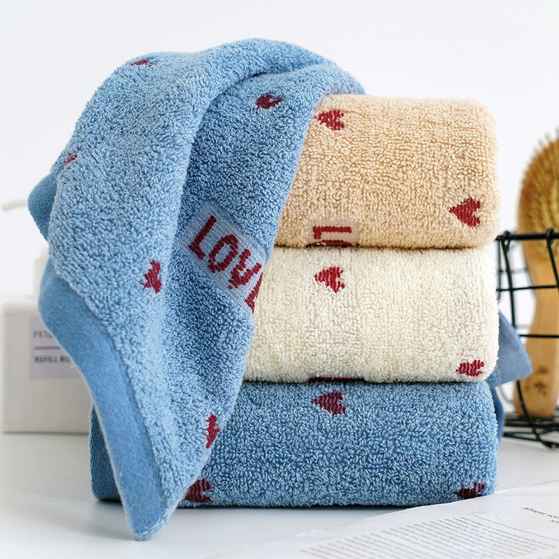 毛巾纯棉成人儿童学生洗脸日用面巾吸水运动大擦手洗澡美容院批发2.9元