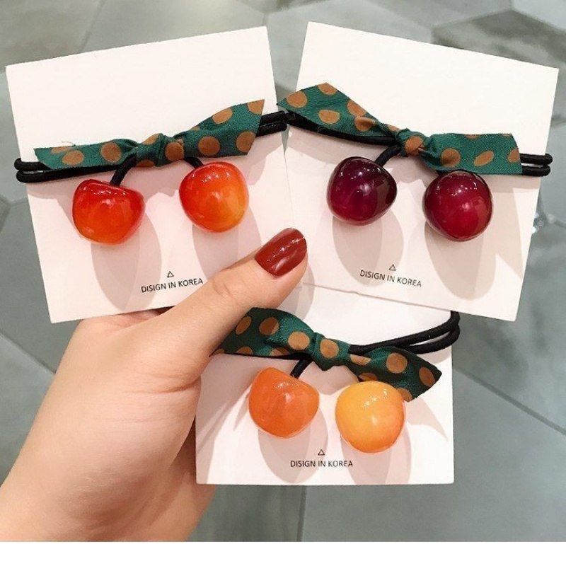 樱桃网红ins发圈头饰女3个装，3.9，捡漏~