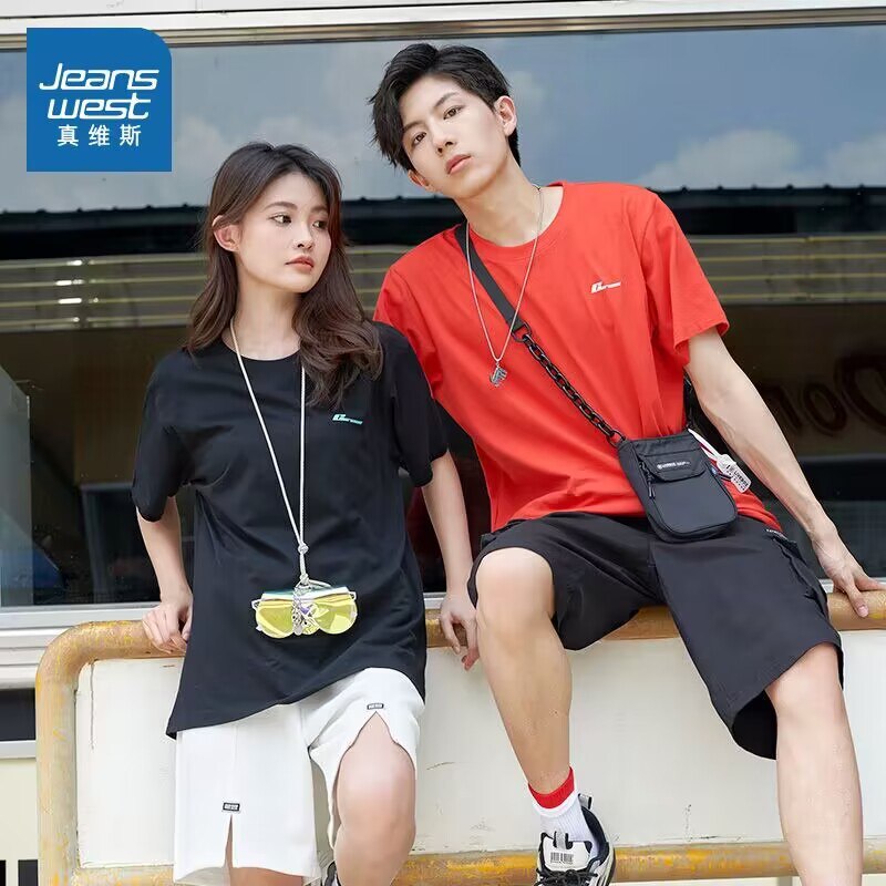 1、领加购物车4件 4件【真维斯官方旗舰店】真维斯男女同款打底短袖T恤)jyckdEC8fhq)/ CZ11//