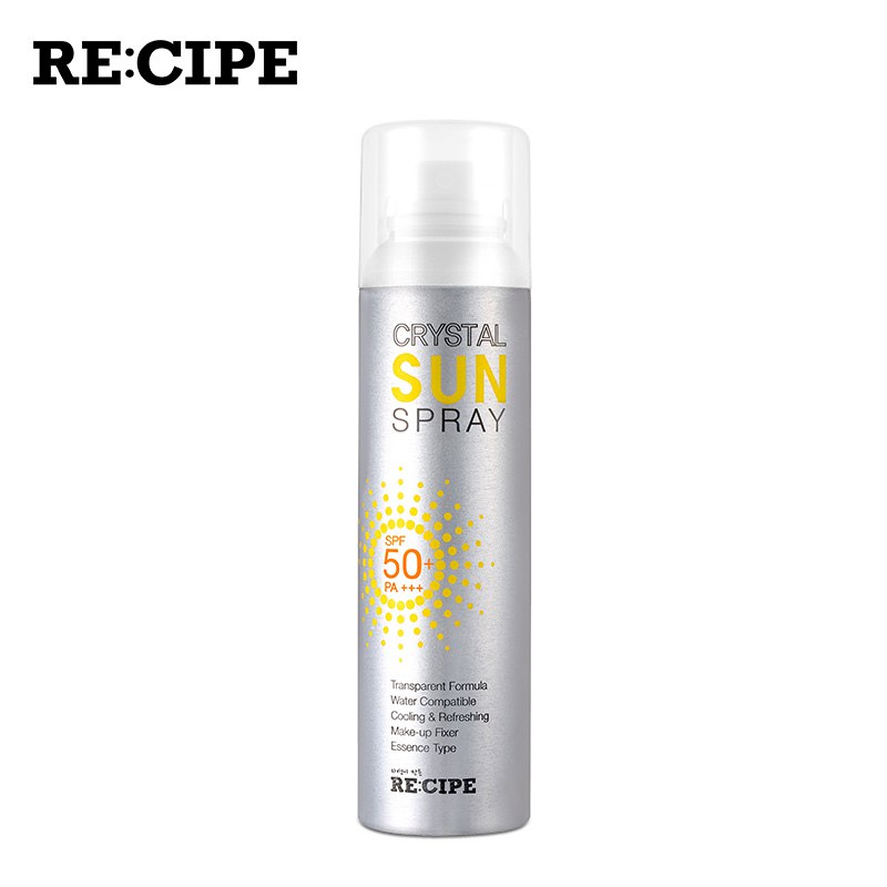 【旗舰店】小S代言韩国玥之秘/莱斯璧（RECIPE）水晶防晒喷雾150ml 
