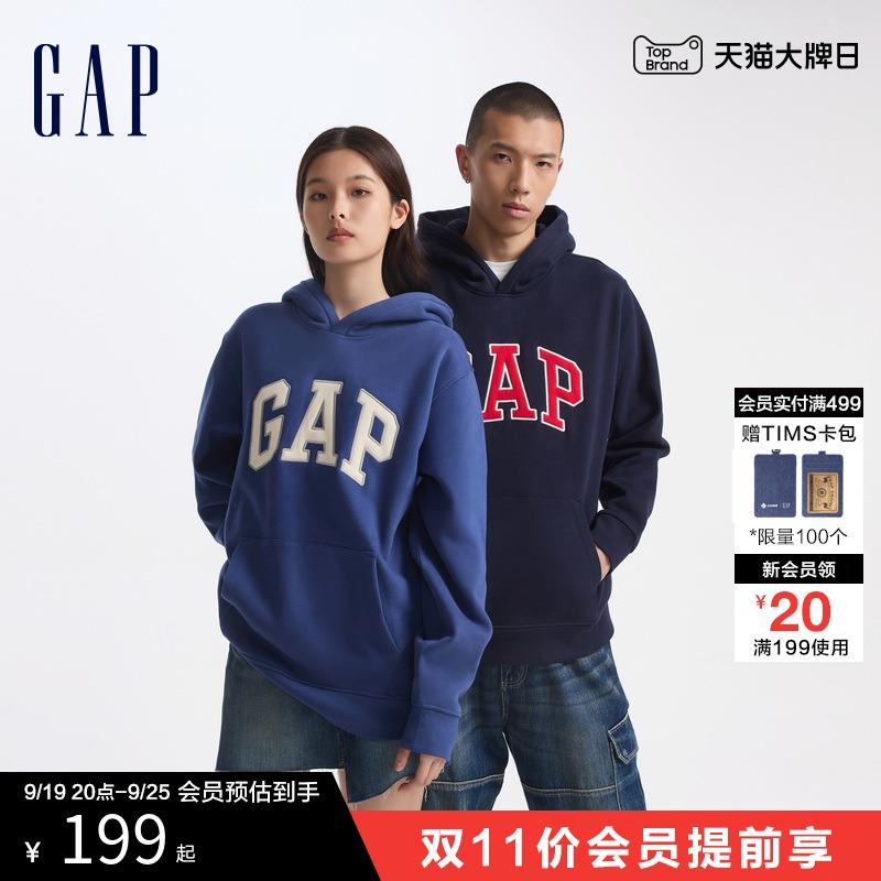 Gap 抓绒字母logo连帽卫衣如有昨晚299-150券79亓/ CZ4324 /P2DU3iTLuqA//
