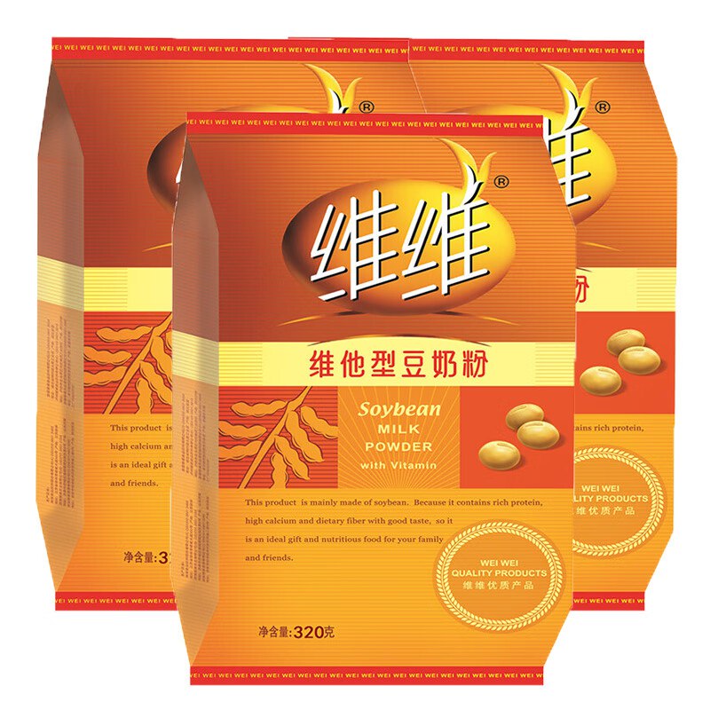 维维 维他型豆奶粉320g*3袋