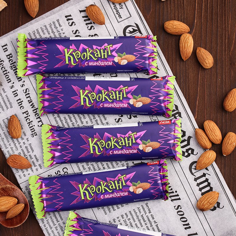 0点后下单 先领券 9.9元KVD食品旗舰店 28g*25支俄罗斯紫皮巧克力棒700g/盒(eFcMXI4f1O7)/