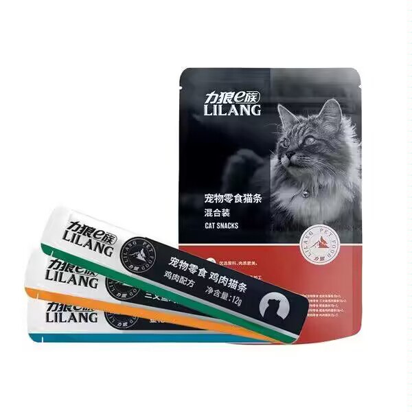 5.9💵拍下【力狼旗舰店】猫零食鲜肉猫条口味随机共20支)0KThWbVKyUX)/ CZ11//高肉含量肉质肥美 细腻肉泥添加猫草 植物纤维帮助消化