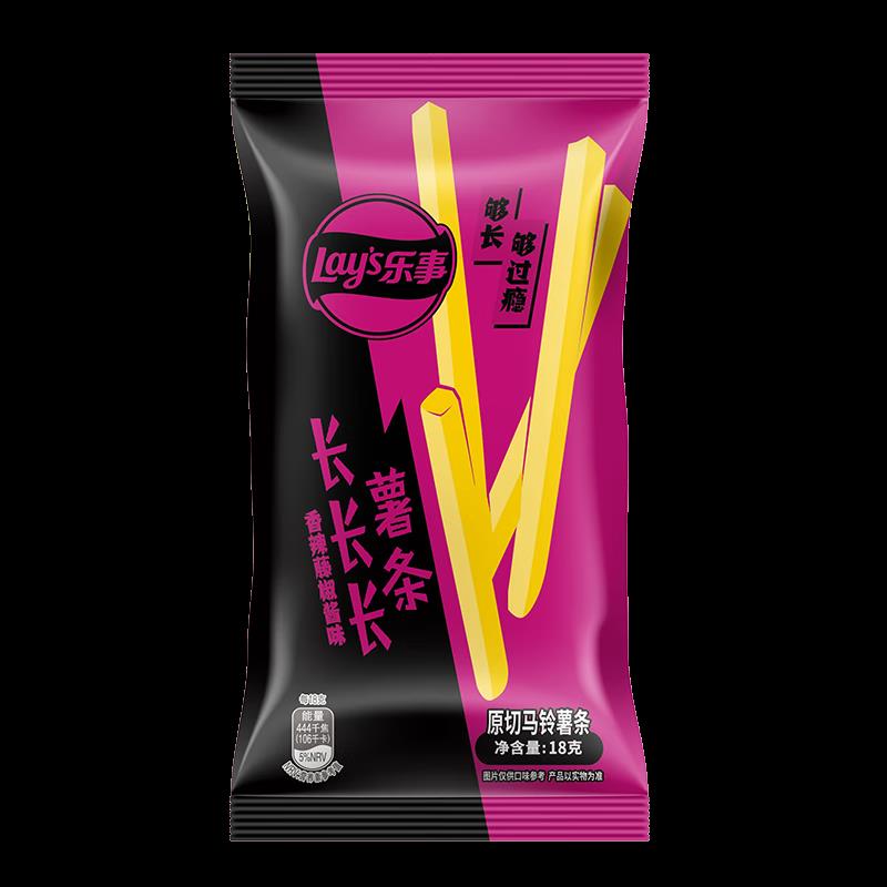 乐事  长长长薯条 香辣藤椒酱味 18克【0.01】