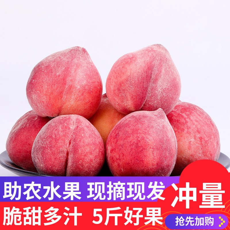 水蜜桃现摘现发5斤11.9亓