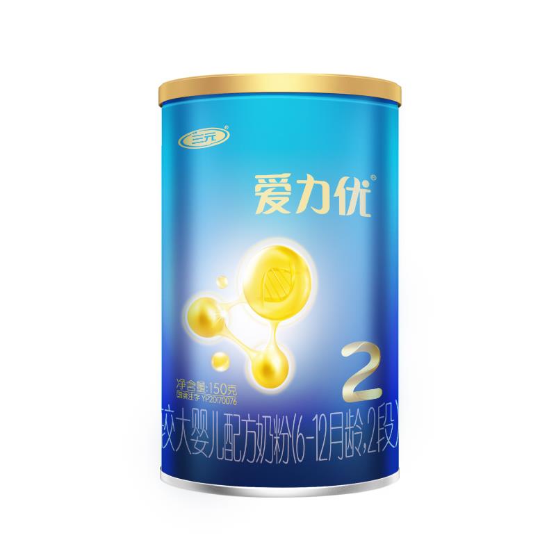 9.9💵符合三💵爱力优2段较大婴儿配方奶粉150g/罐 六维脑营养/ CZ0001 /)aEdxdH2CAKN)//