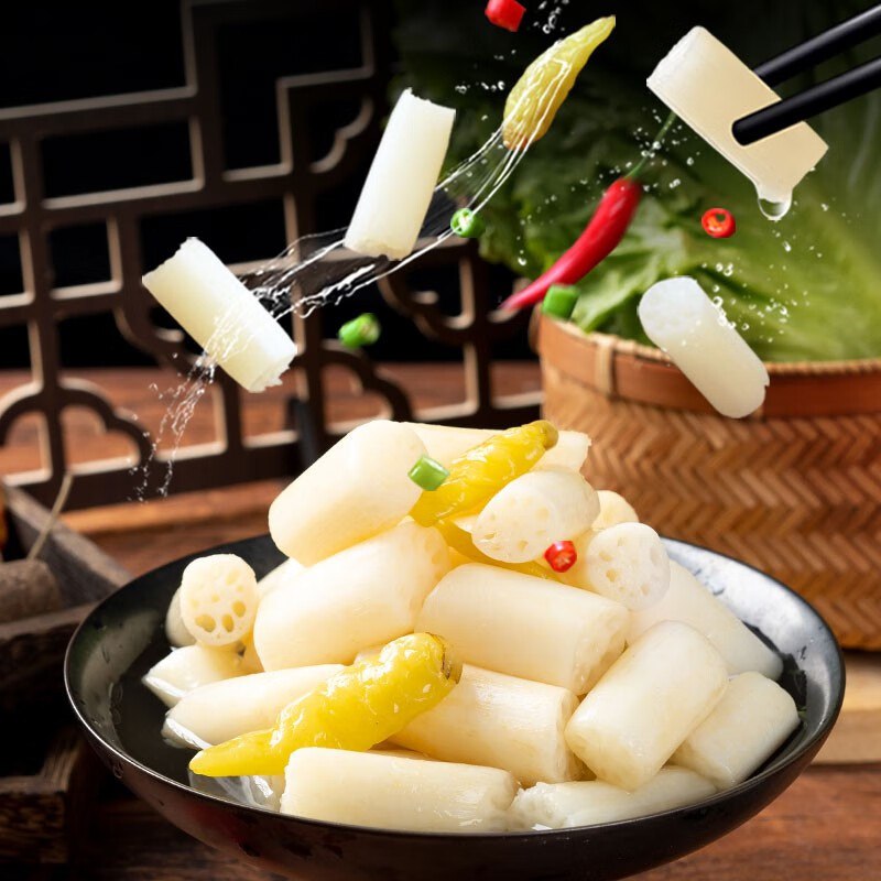 洪湖农家 泡小藕藕尖酸辣泡菜400g*2袋
