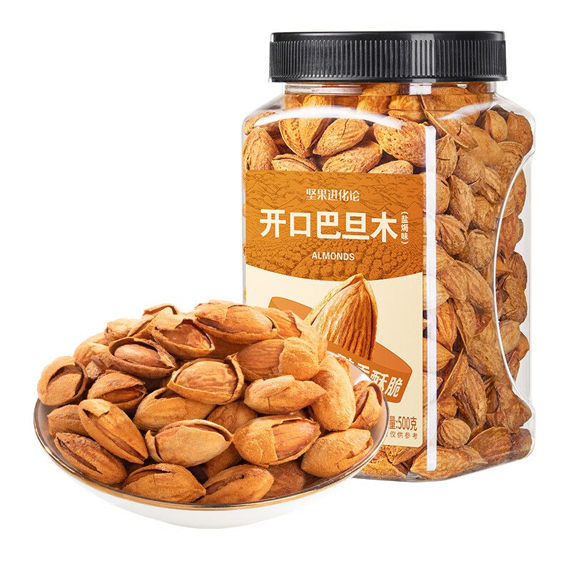 29.9元 洽洽 手剥大颗粒巴旦木500g*1罐