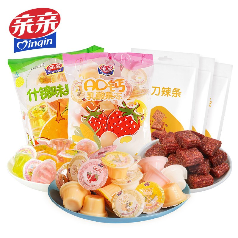 13.9元 亲亲旗舰店刀刀辣条AD钙什锦果冻组合辣条138g*3+果冻360g*2(OepUXZR1ZM5)/