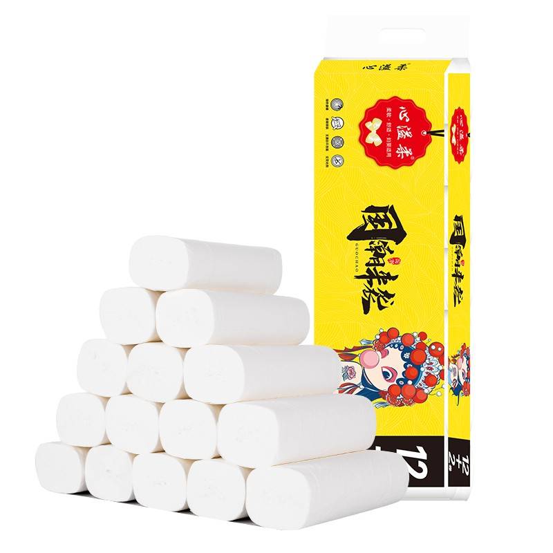 心溢柔 家用无芯卷纸14卷